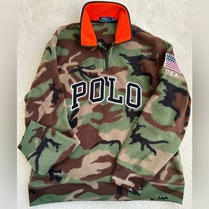 Men’s Polo Ralph Lauren Camo Fleece 1/4 zip